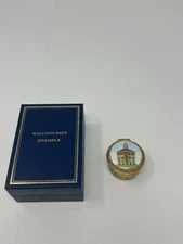 Halcyon Days Enamel Trinket Box ""SHELDONIAN THEATRE"" W/ BOX !!!