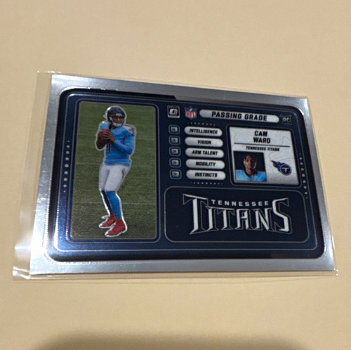 Panini 2025 Donruss Optic Football Cam Ward Titans Passing Grade #1 Rookie
