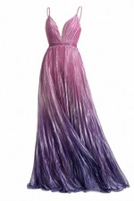 David's Bridal Pink Purple Bridesmaid Gown Size 8 NWT Formal Wedding Dress