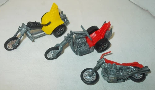 Vintage Hotwheels Rumbler Lot 3 Motorcycles No Riders