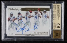 2016 Flawless Rookie Progression Signatures 6/25 Dak Prescott BGS 9.5 Auto ru4