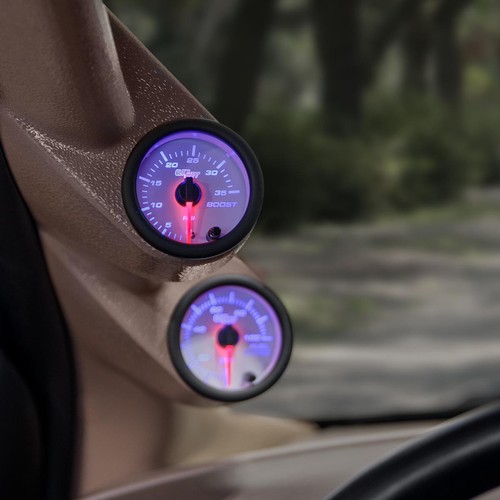 GlowShift 52mm 2 1/16" 35 PSI Boost Turbo Gauge w. 7 Color Illumination - Bild 3 von 6