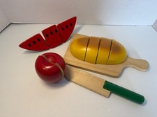 Melissa  Doug Cut  Slice Wooden Play Food