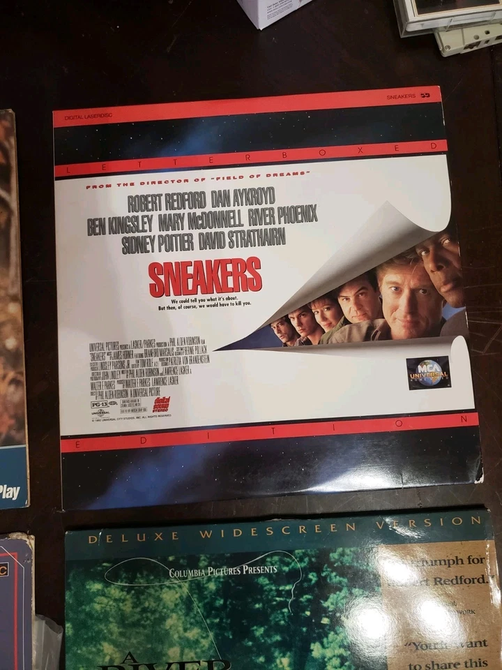 Lot of 4 Robert Redford Laserdiscs THE NATURAL Sneakers Funky Formats V2 Foto 3 de 4