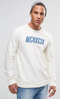 WeSC 99 Herren Sweatshirt Roman Crew Loop Back Größe XS neu mit Etikett UVP £60 Winter weiß