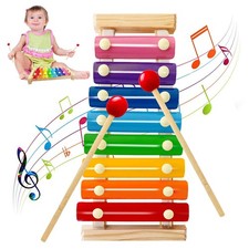Wooden Xylophone for Kids,Toddler 9.4 x 4.7 x 0.9 inches, Multicolor