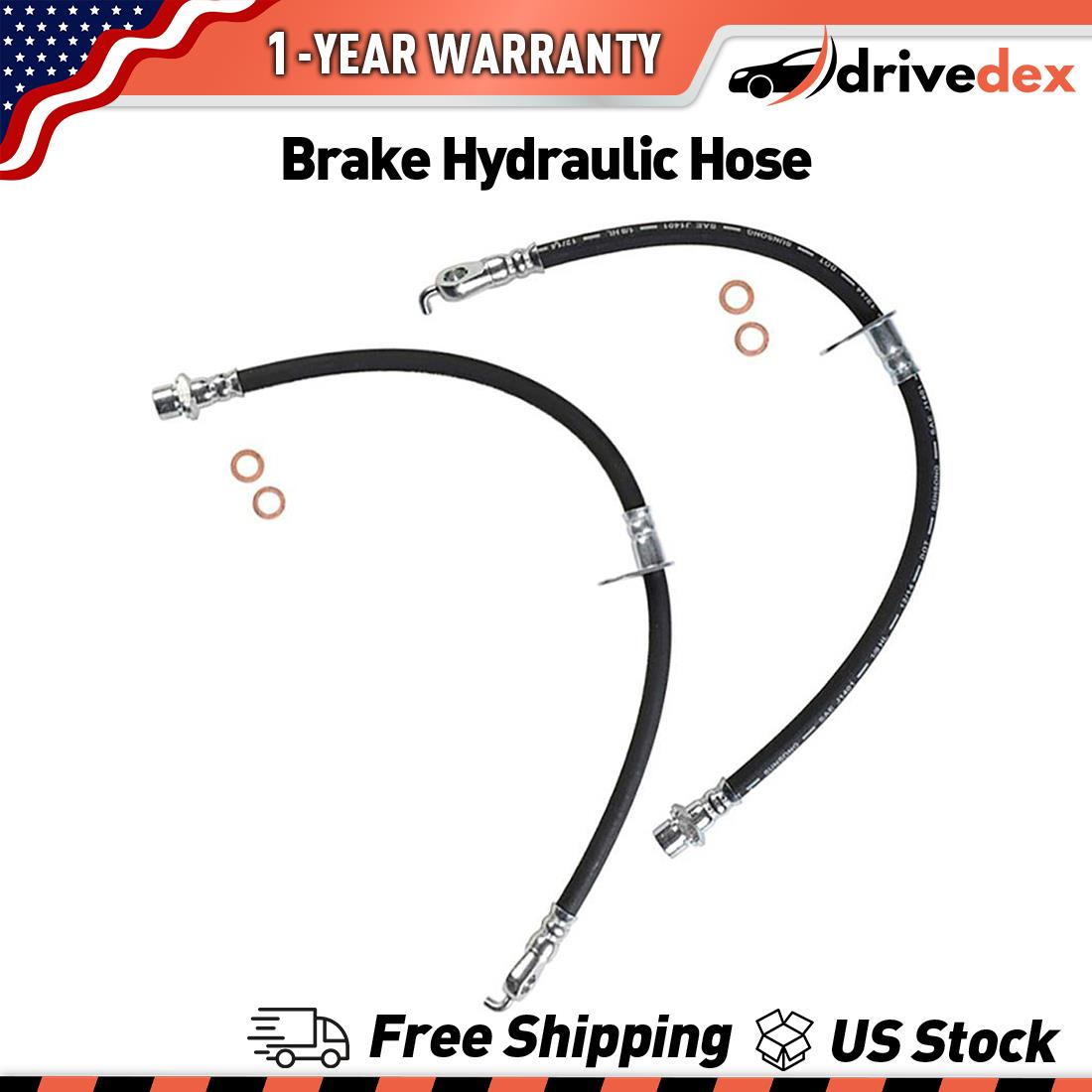 Sunsong Brake Hydraulic Hose Front Left Front Right Set Of 2 Fits Camry Toyota