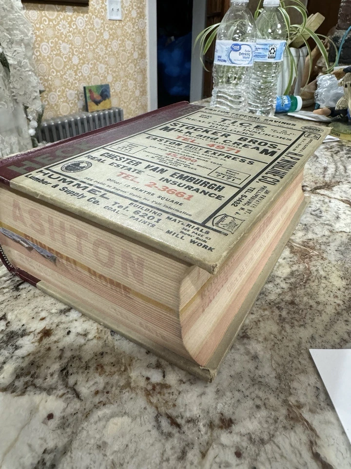 Vtg Mid Century Telephone Directory,business Guide Book Easton Pa Telephone Book - Image 3 of 4