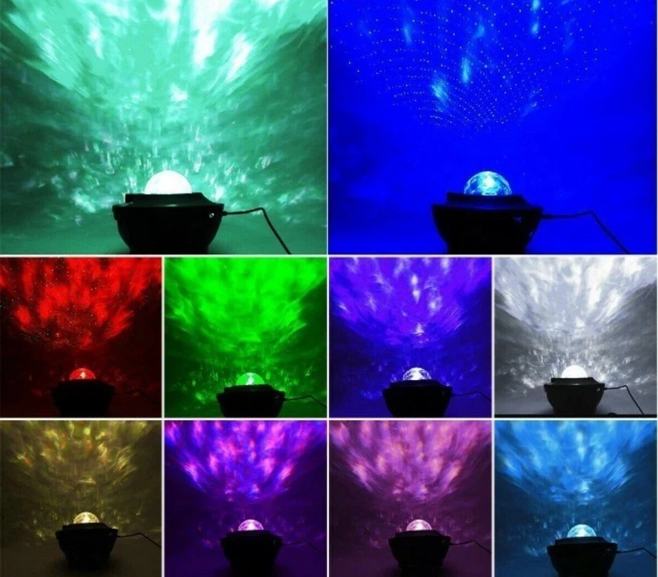 LED Projektor Sternenhimmel Lampe Starry Mond Stern GalaxWeihnachten Geschenk - Bild 2 von 4