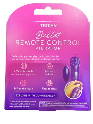 Trojan Bullet Remote Control Vibrating Bullet Personal Massager | eBay