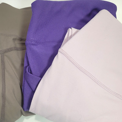 Assorted Brands 3 Total Light Colors Leggings Lot | Women Size S | Secondhand