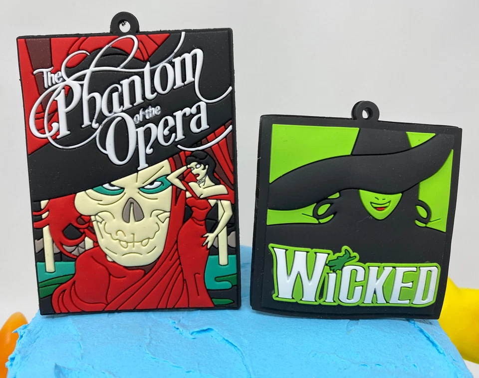 Icónico juego de decoración de pasteles musicales de Broadway - Wicked, Hamilton, Phantom, nuevo Foto 3 de 4