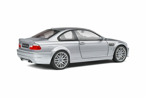 BMW M3 E46 Csl Coupe Silver Grey Metal 2003 Solido S1806503 1/18 Metal - Picture 3 of 8