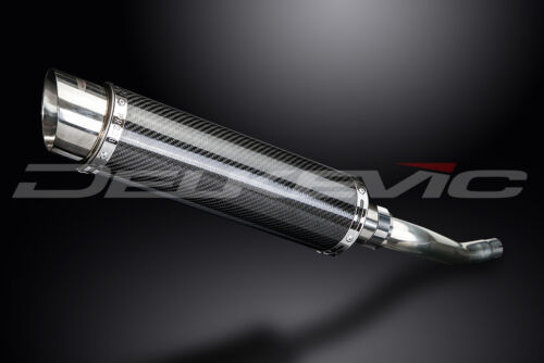 Yamaha TDM850 1991-2001 Delkevic Slip On 14" Round Carbon Exhaust Muffler Kit - Picture 3 of 5