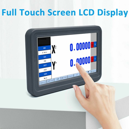 3/4 Achsen Digitalanzeige LCD DRO Touch Screen Anzeige 5µm Lineare Skala Scale - Picture 13 of 36