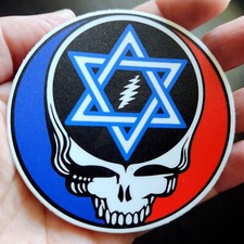 3” Grateful Dead⚡️Stealie SYF Jewish Star of Magen David ✡ Stickers Decals