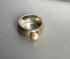 Breiter Perlen Ring Gr. 1,9 cm
