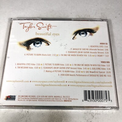 Beautiful Eyes [EP] by Taylor Swift (CD, Jul-2008, 2 Discs