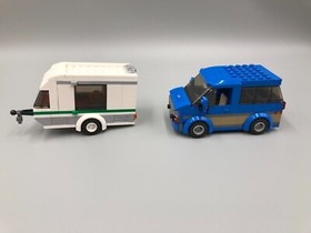 Lego City: Car & Caravan, 60117, Complete w/Manuals & NEW Sticker Sheet