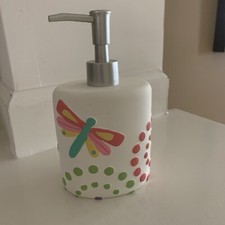 Bomba de jabón para niños mariposa libélula blanco multicolor puntos nueva con etiquetas