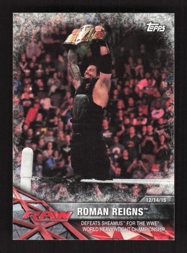 2017 Topps WWE Road To WrestleMania Roman Reigns #1 - Picture 1 of 2