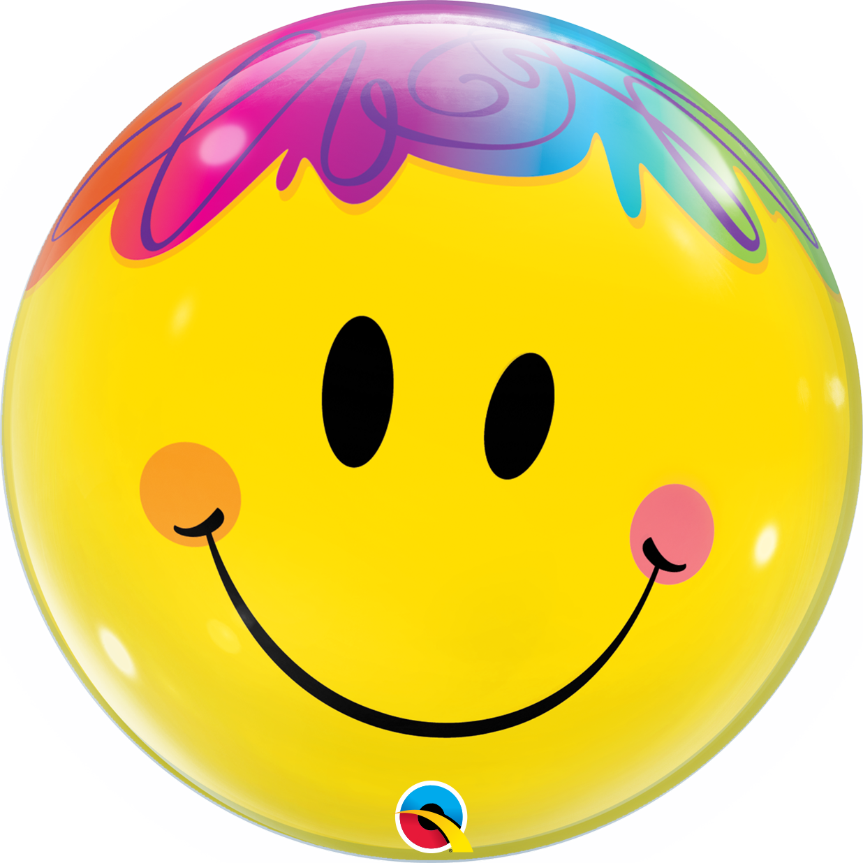 22inch Bubble Balloon Smiley Face Balloon In A Box