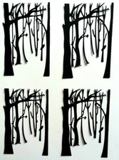 Autumn Trees Paper Scrapbooking Die Cut Embellishment Invitation Decor Photos