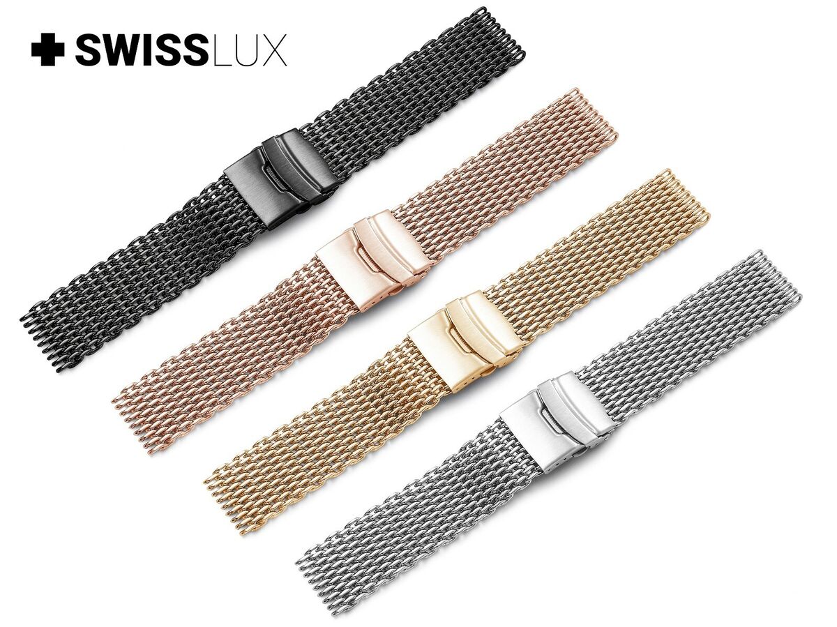 For PANERAI OFFICINE Watch Strap SHARK MESH MILANESE Metal For PANERAI OFFICINE Watch Strap SHARK MESH MILANESE Metal