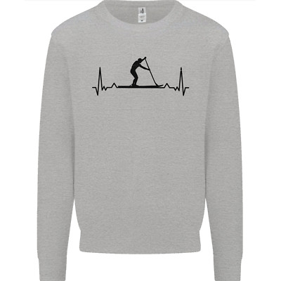 Paddleboarding ECG Paddleboard Pulse Mens Sweatshirt Jumper