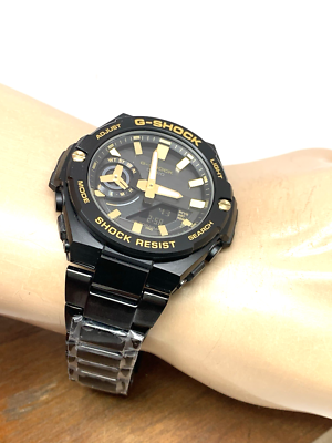 Casio G-Shock Men's Watch GSTB500 Bluetooth Tough Solar Black Dial