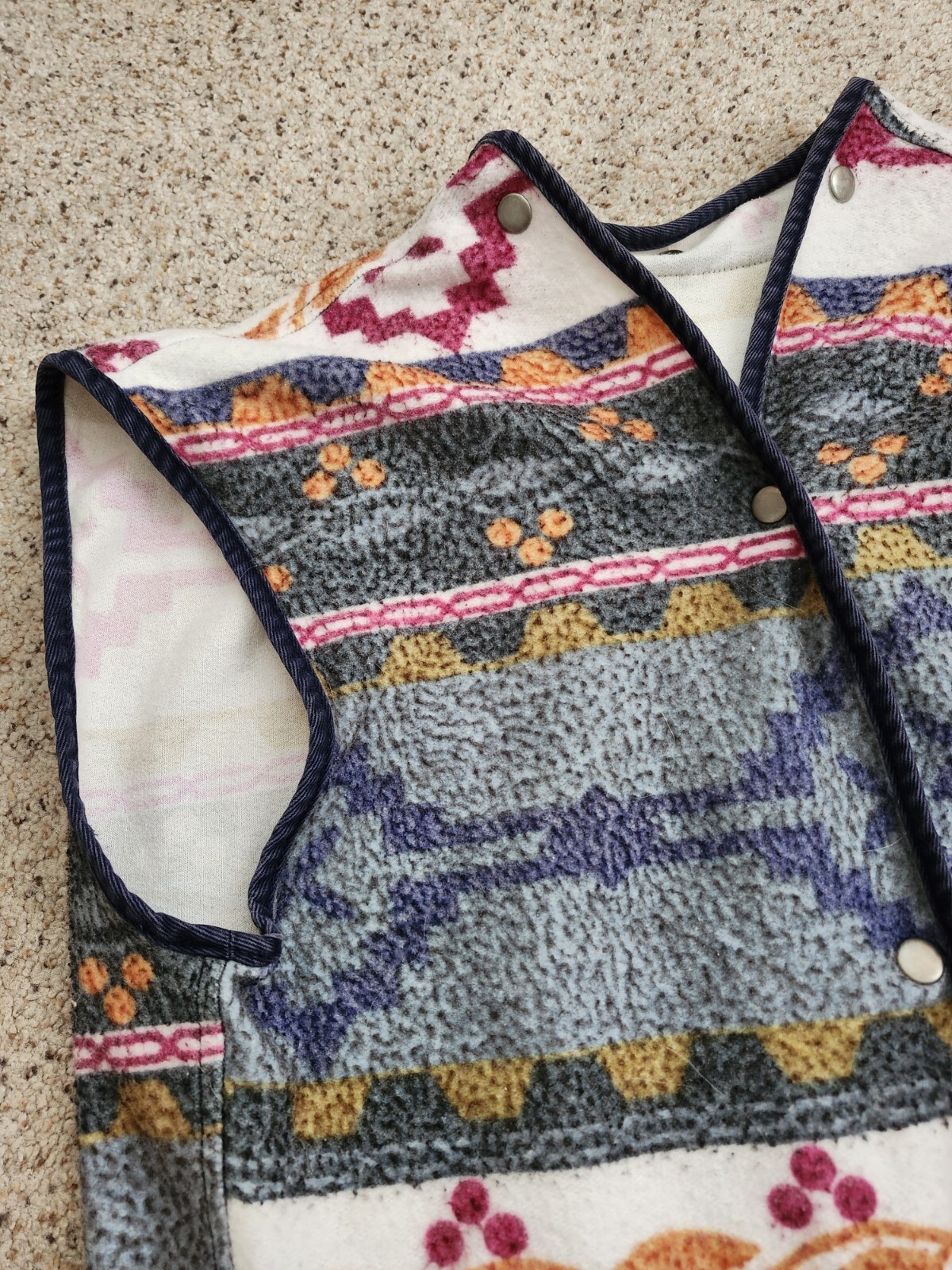 Authentic Winlet 1969 Aztec Snap Button Vest - image 2