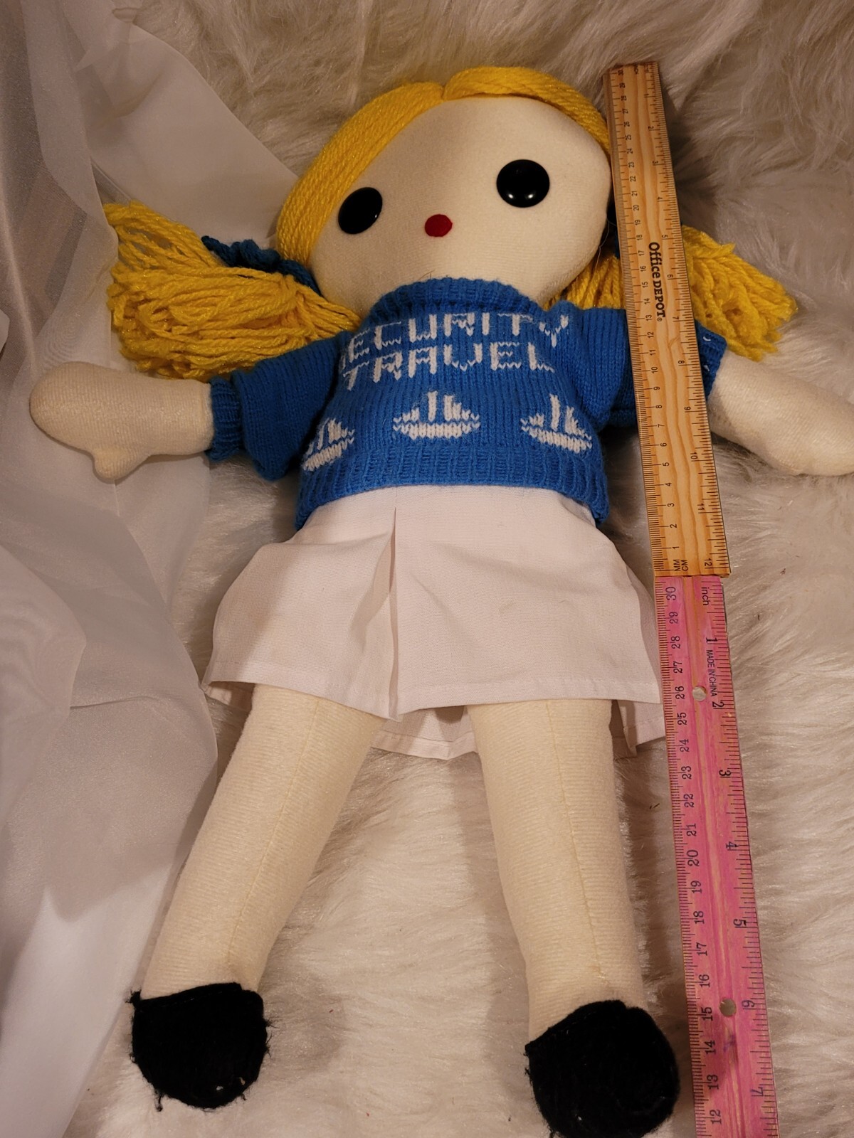 Sheram puppets Security Travel Sheboygan cloth doll 78 vintage window