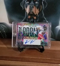 Tyree Wilson RC Auto 1/5 Pig Skin Spirals Metal Las Vegas Raiders Texas Tech 1/1