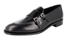 PRADA Double Monk Strap Loafer Dress Shoes - 2DB171 Black NEW -  US 12 EU 45