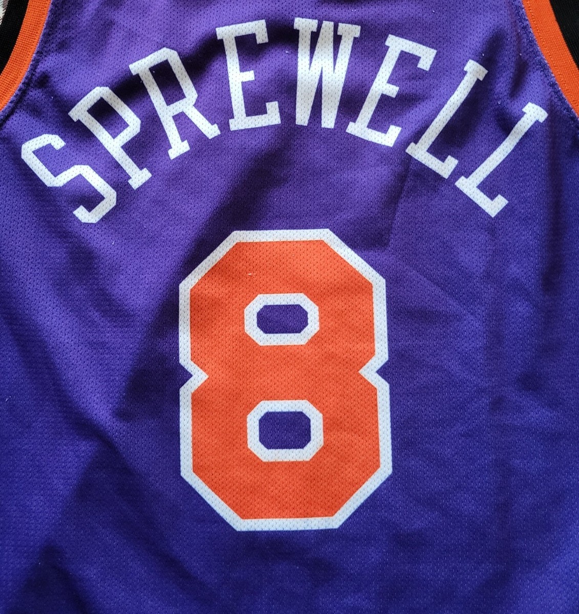NBA New York Knicks NYK basketball Champion jersey #8 Sprewell