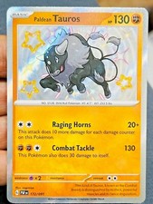 paldean tauros pokemon card value 101/191 Paldean Tauros