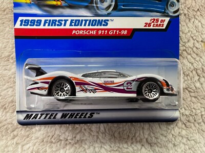 🇩🇪🇩🇪Hot Wheels 1999 First Editions Porsche 911 GT1-98 25/26