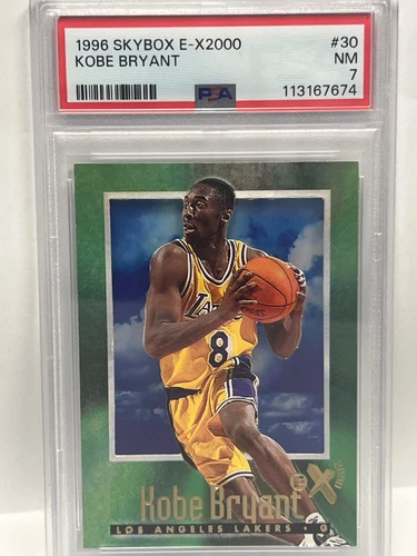 KOBE BRYANT PSA 7 1996-97 SKYBOX E-X2000 #30 ROOKIE RC LAKERS 413