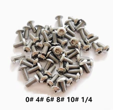 10/20 Pcs Titanium GR2 Inner Torx Bolts Button Head Screws 2# 4# 6# 8# 10# 1/4