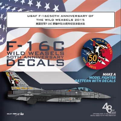 Galaxy 1/48 USAF F-16C Wild Weasels 50th Anniversary Decals for