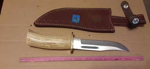 -Custom Hand Made-BY ME--Hunting/ Stag Grip Knife Case-ELKK-SWORD-KNIFE - Picture 7 of 9