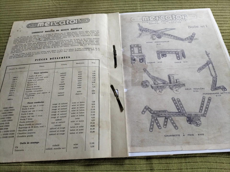 MERCATOR Manuel d'Instructions et Avion (Boîte 1) (Années 1950) - Photo 3/4