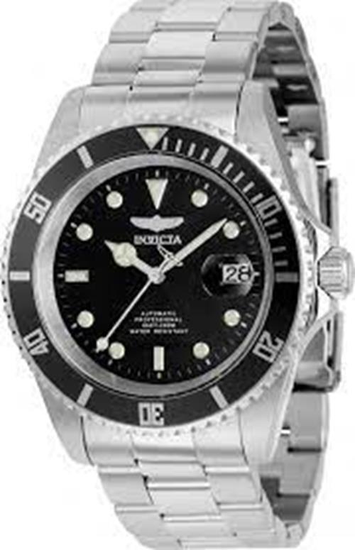 Invicta Men's Analog Automatic Stainless Steel Strap Black Dial