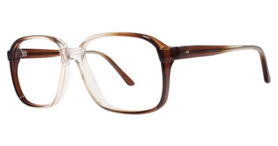 MODERN OPTICAL TORNADO MEN'S PLASTIC EYEGLASSES 56-18-150 BROWN W/ SOFT CASE