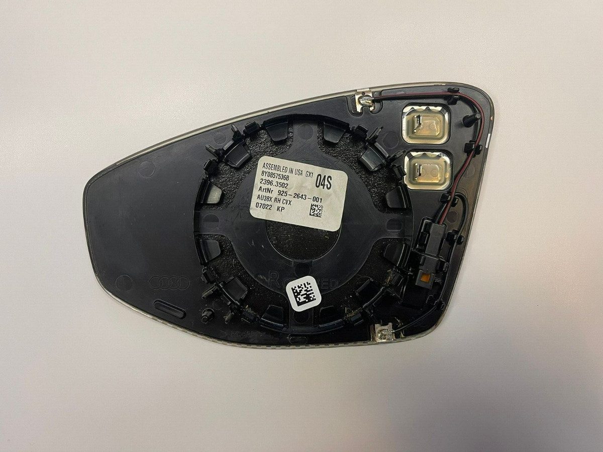 OEM Audi A3 8Y Right Mirror glass with Dimming and Heated EU 