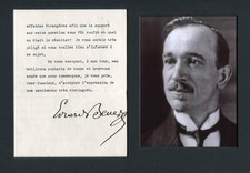 Edvard Benes CZECHOSLOVAK PRESIDENT autograph typed letter signed & mounted
