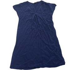 Madewell Dress Womens Small Blue Nightfall Moment Mini Swing Oversized