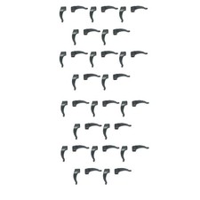 20 Pairs Black Glasses Ear Hooks Tip Eyeglass Grip Temple Holder Silicone