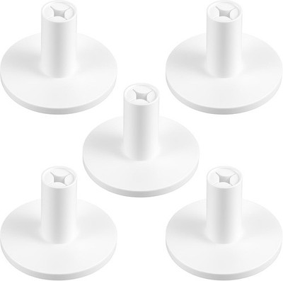 Durable 5-Pack Rubber Golf Tees with Wide Base for Steady Swing Performance