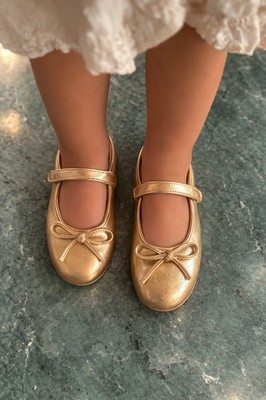 Original Gucci Ballerinas Gold Gr. 27 Neu mit Karton